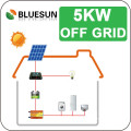 Alta qualidade de Bluesun fora do inversor 5kw 10kw do sistema da energia solar da grade para o uso home